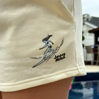 Ladies Cali Wave Fleece Shorts - Bone